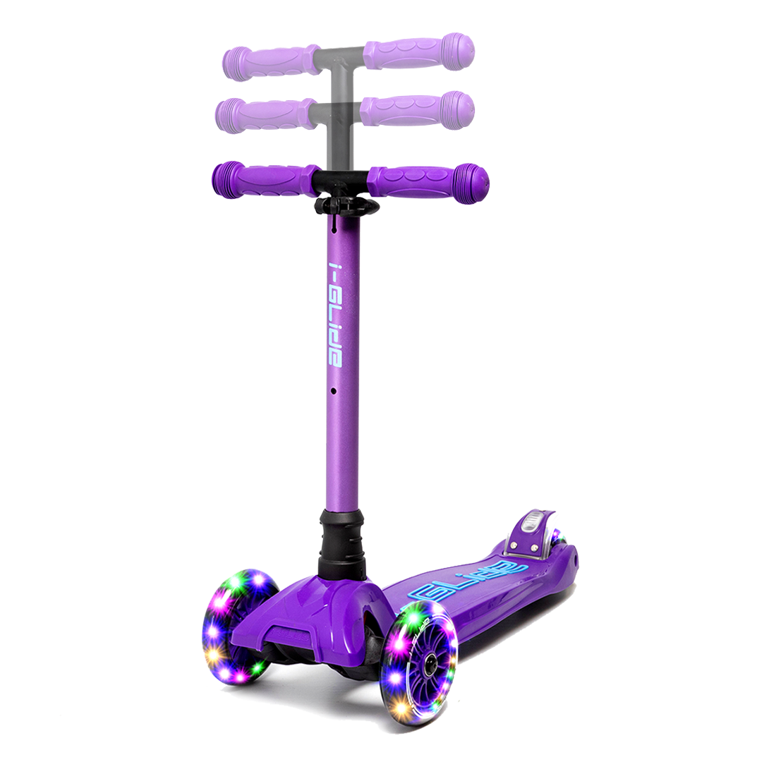 I-GLIDE 3 Wheel Kids Scooter Purple/Blue