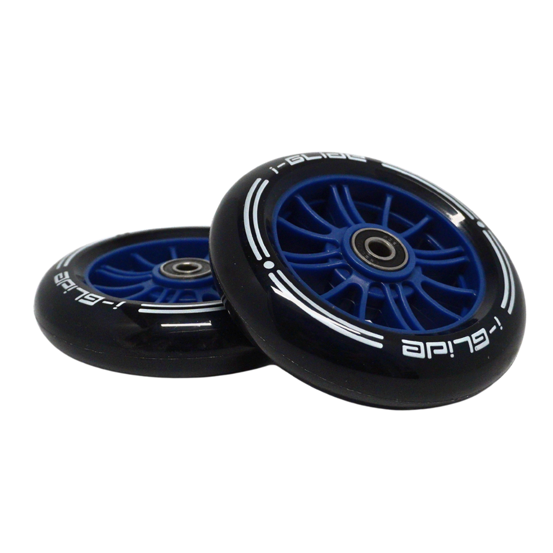 I-GLIDE Wheels Front Wheels for 3 Wheel Scooter Dark Blue