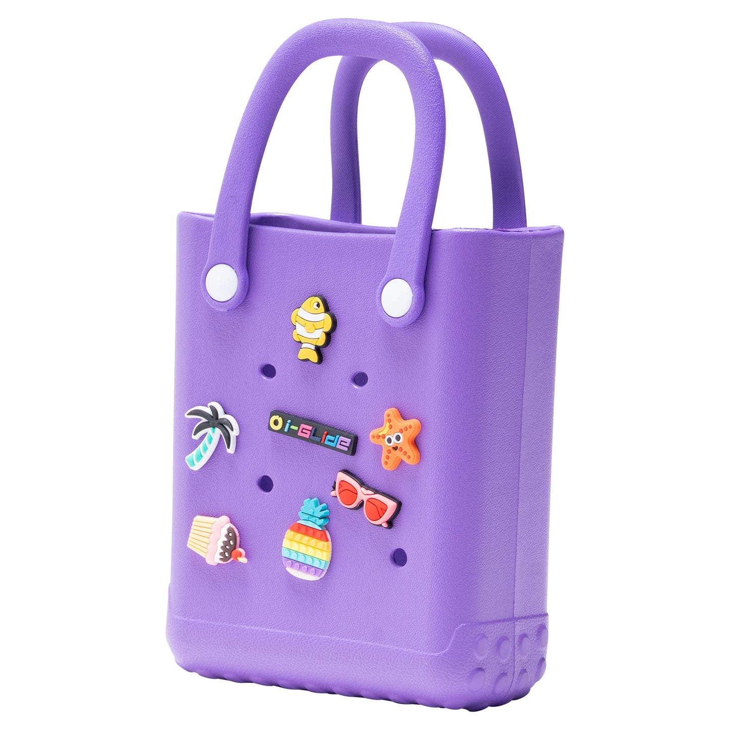 I-GLIDE Adventure Tote Bag with Charms - Purple