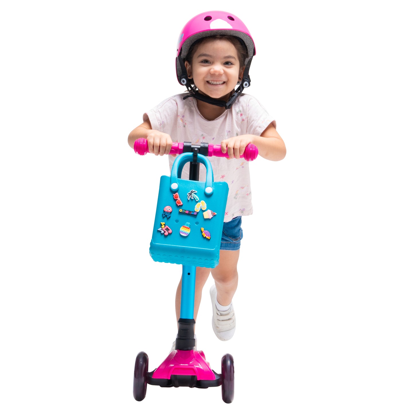 I-GLIDE Adventure Tote Bag with Charms - Turquoise