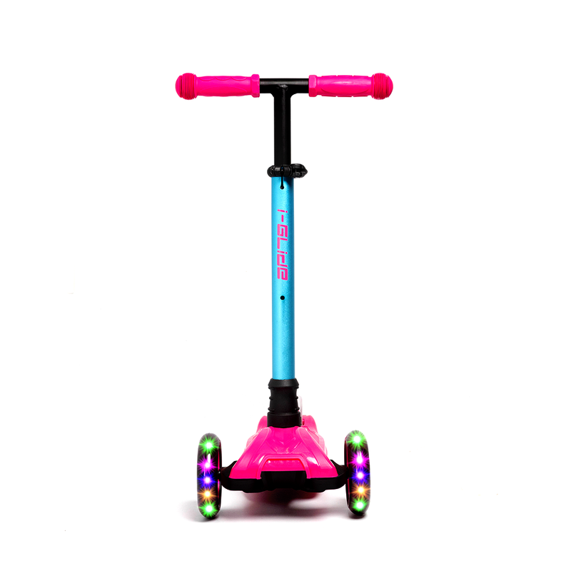 I-GLIDE 3 Wheel Kids Scooter  Pink/Aqua