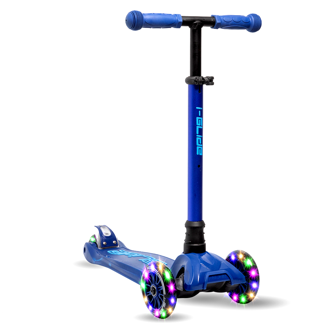 I-GLIDE 3-Wheel Kids Scooter CARTON OF 6 - Blue/Blue