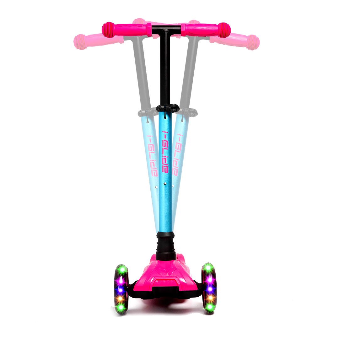 I-GLIDE 3 Wheel Kids Scooter  Pink/Aqua