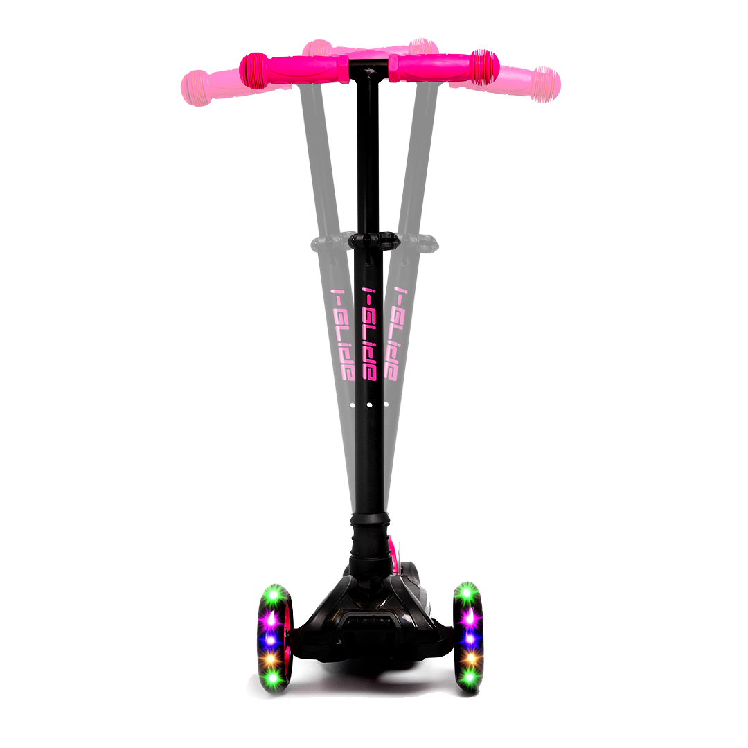 I-GLIDE 3 Wheel Kids Scooter  Black/Pink