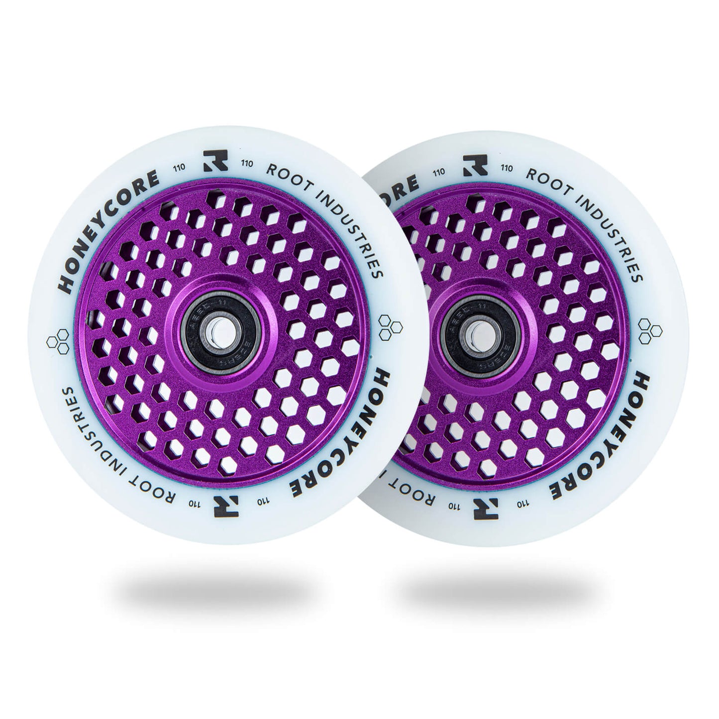 Root Industries HONEYCORE 110mm Wheels - White/Purple