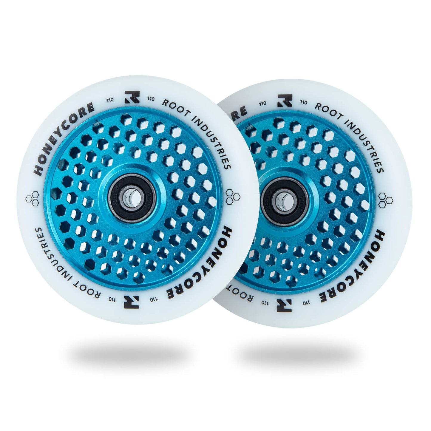 Root Industries HONEYCORE 110mm Wheels - White/Blue