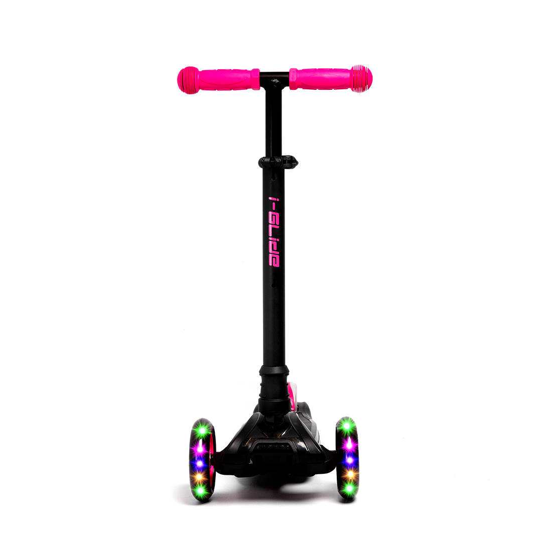 I-GLIDE 3 Wheel Kids Scooter  Black/Pink