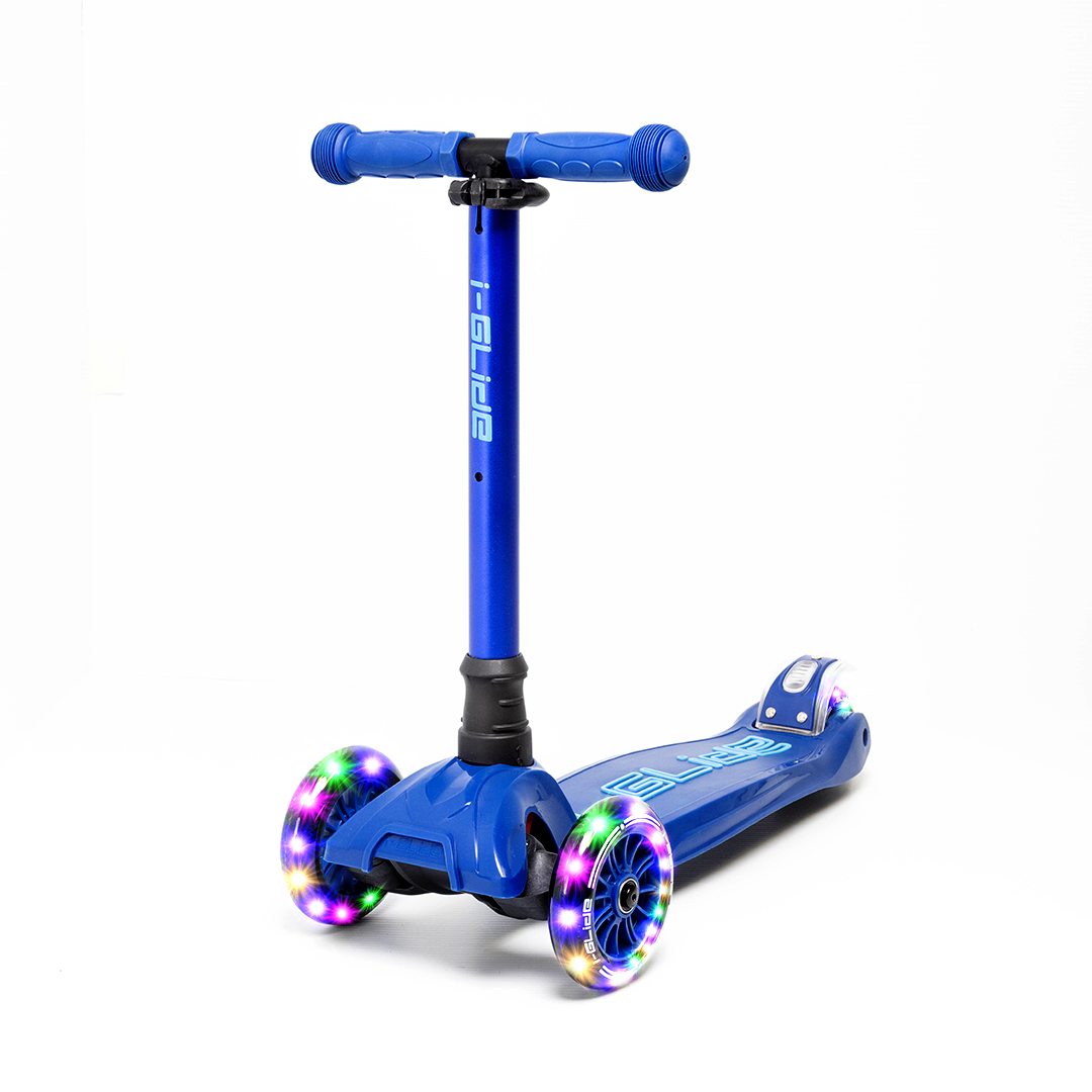 I-GLIDE 3-Wheel Kids Scooter CARTON OF 6 - Blue/Blue