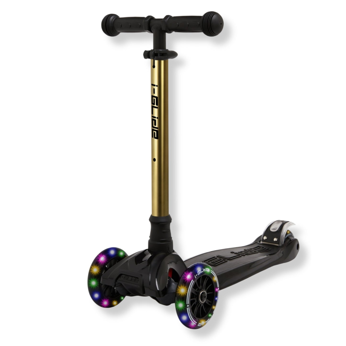 I-GLIDE 3-Wheel Kids Scooter - Limited Edition Black/GoldChrome