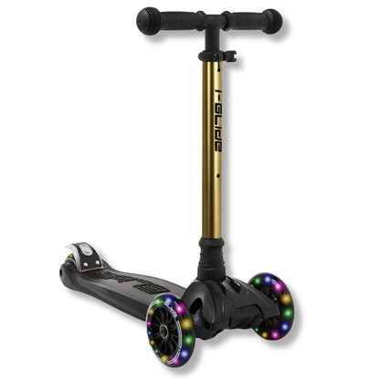 I-GLIDE 3-Wheel Kids Scooter - Limited Edition Black/GoldChrome
