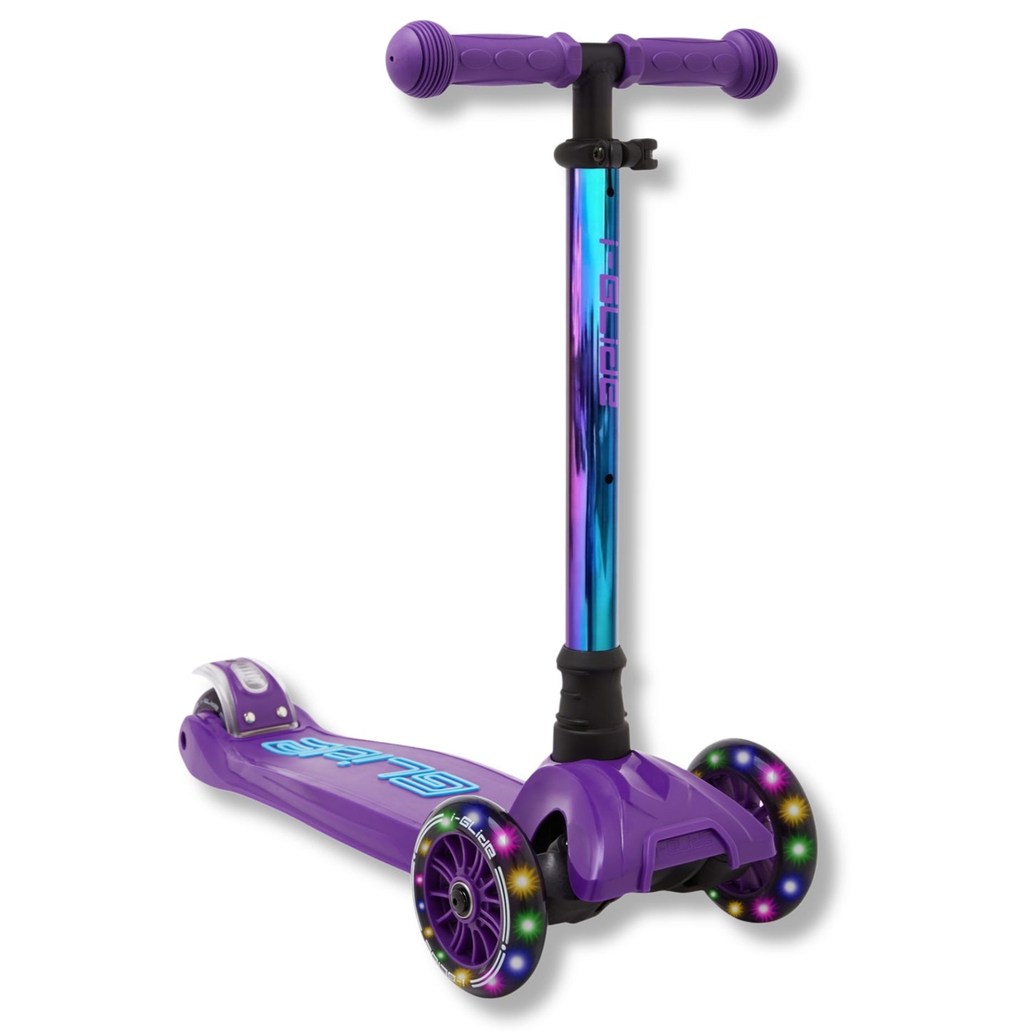 I-GLIDE 3-Wheel Kids Scooter - Limited Edition Purple/NeoChrome
