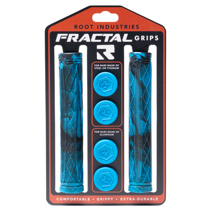 Root Industries FRACTAL Grips - Blue/Black