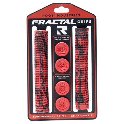 Root Industries FRACTAL Grips - Red/Black