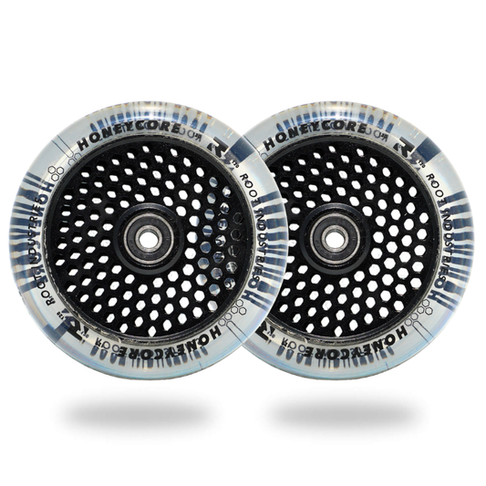 Root Industries HONEYCORE 120mm Wheels - Clear/Black