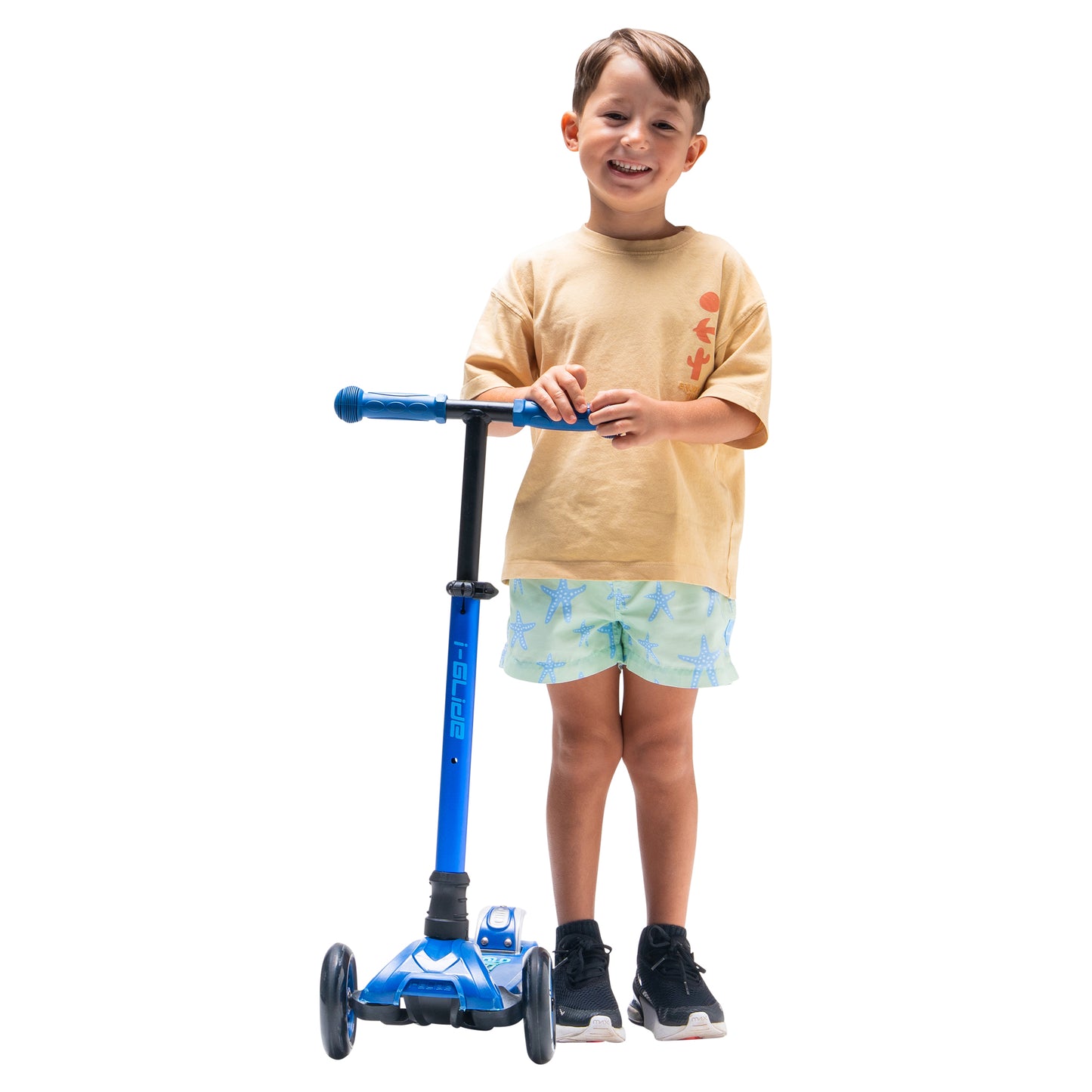 I-GLIDE 3-Wheel Kids Scooter CARTON OF 6 - Blue/Blue