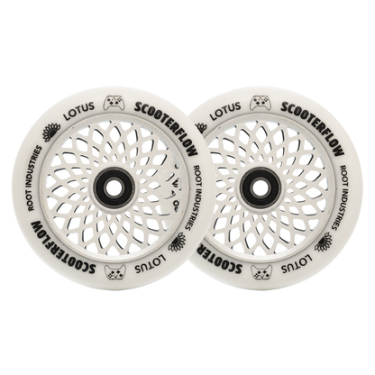Root Industries LOTUS 110mm Wheels - Scooterflow - White/White