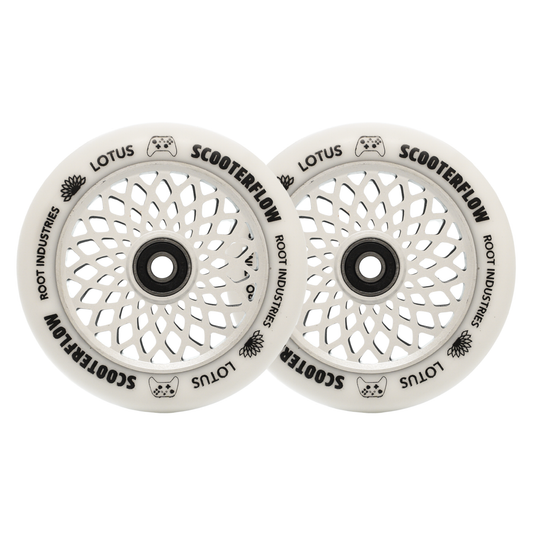 Root Industries LOTUS 110mm Wheels - Scooterflow - White/White