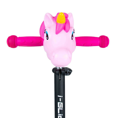 I-GLIDE  Scootee Cuteez Unicorn Head Pink