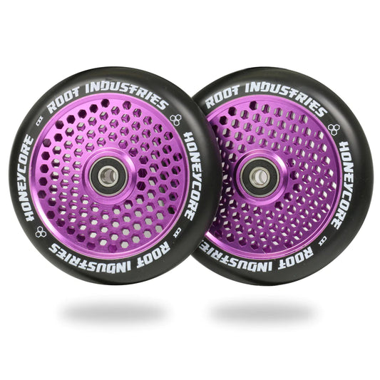 Root Industries HONEYCORE 120mm Wheels - Black/Purple