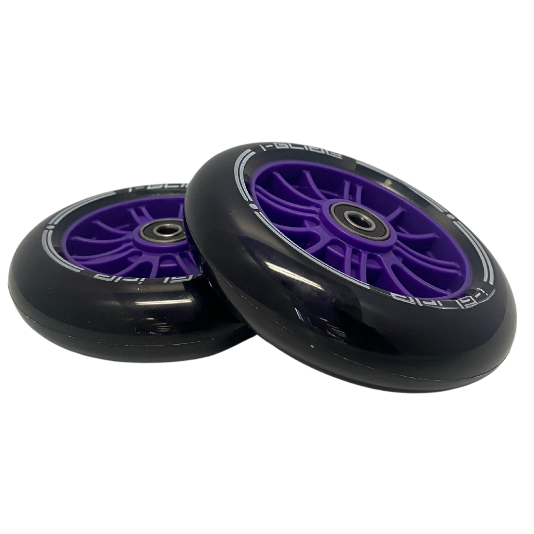 I-GLIDE Wheels Front Wheels for 3 Wheel Scooter Purple