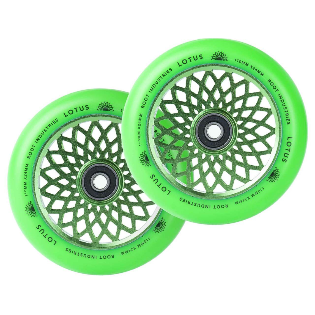 ROOT INDUSTRIES Lotus Wheels 110mm Green / Green