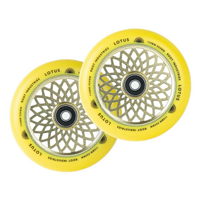 ROOT INDUSTRIES Lotus Wheels 110mm Yellow / Yellow